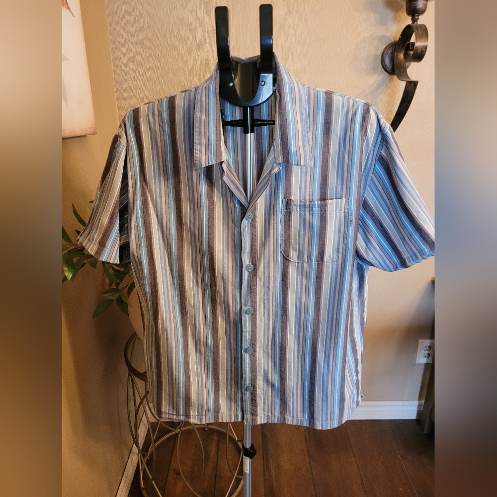 Calvin Klein Multicolor Striped Men's Shirt